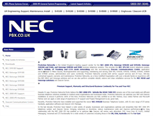 Tablet Screenshot of necpbx.co.uk